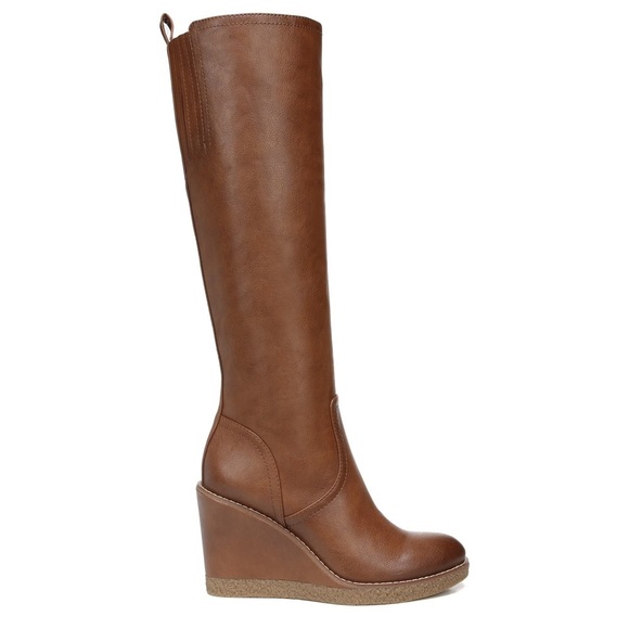 NWOT Zodiac Iggy Knee High Wedge Boot Size: 8.5 Color: Cognac - Picture 8 of 14